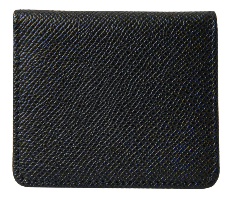 Elegant Leather Bifold Coin Purse Wallet Dolce & Gabbana