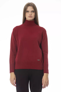 Red Wool Women Sweater Baldinini Trend