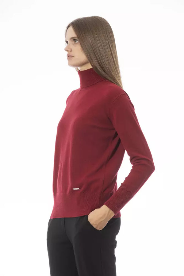 Red Wool Women Sweater Baldinini Trend