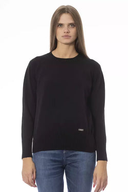 Black Wool Women Sweater Baldinini Trend