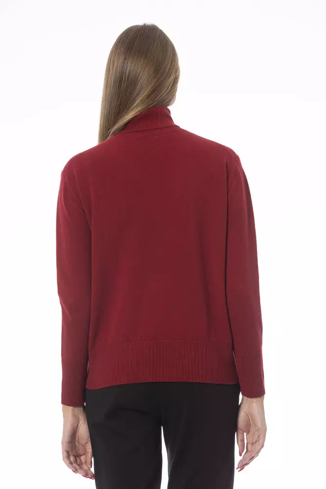 Red Wool Women Sweater Baldinini Trend