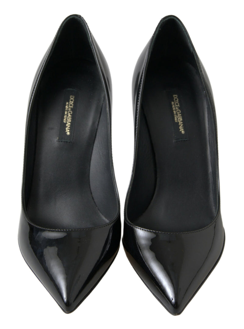 Elegant Patent Leather Heels Pumps Dolce & Gabbana