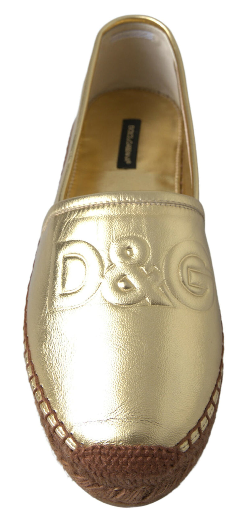 Golden Elegance Leather Espadrilles Dolce & Gabbana