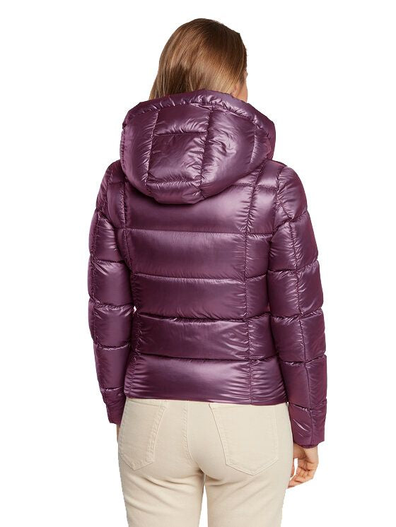 Elegant Light Purple Puffer Jacket Refrigiwear