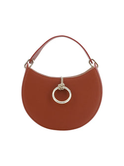 Sepia Brown Small Arlène Leather Shoulder Bag Chloé