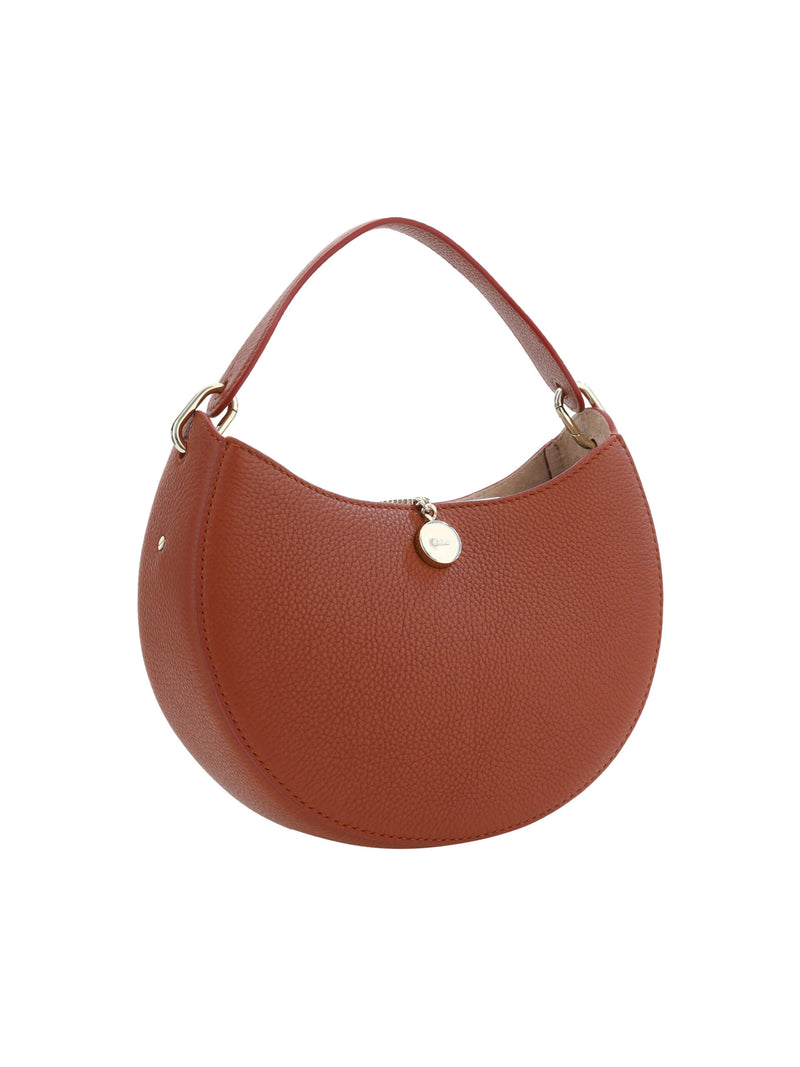 Sepia Brown Small Arlène Leather Shoulder Bag Chloé