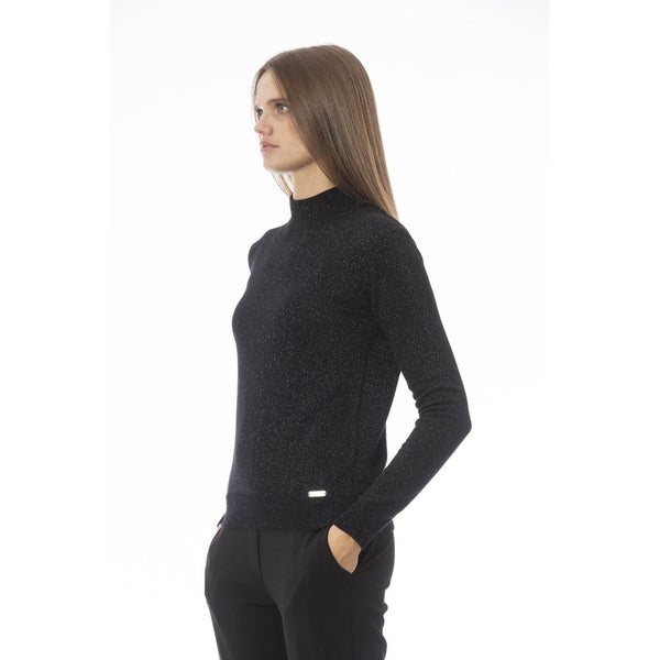 Black Cashmere Women Sweater Baldinini Trend