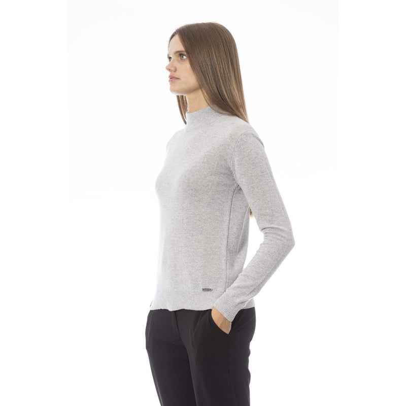 Gray Cashmere Women Sweater Baldinini Trend