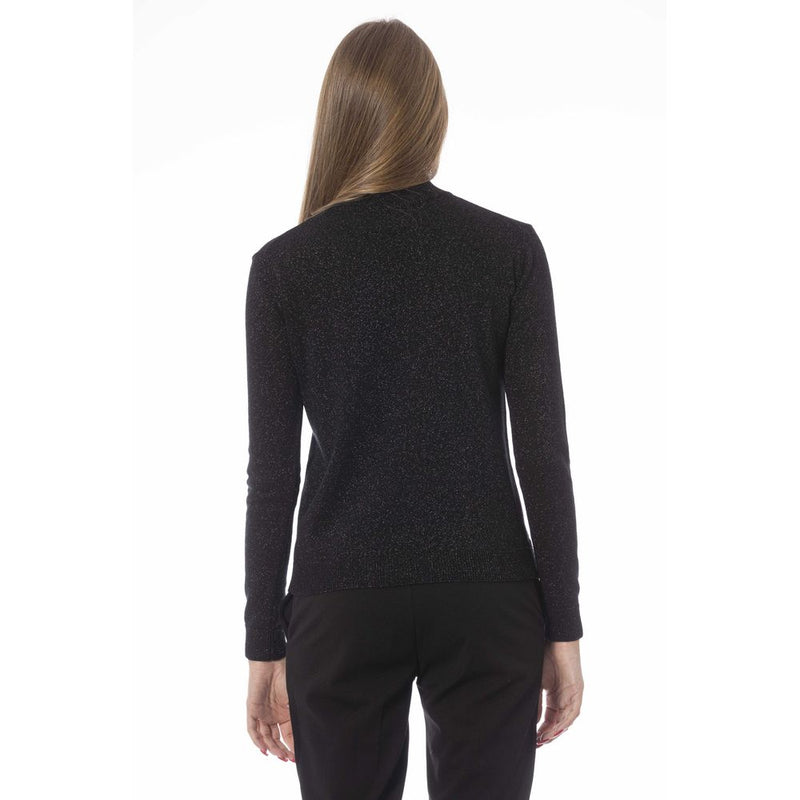 Black Cashmere Women Sweater Baldinini Trend