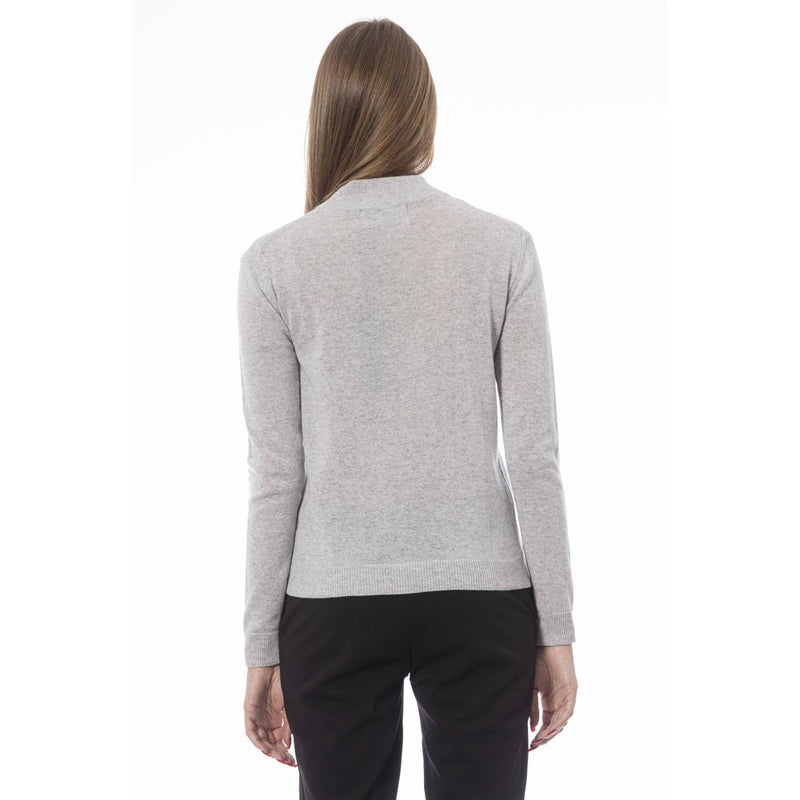 Gray Cashmere Women Sweater Baldinini Trend