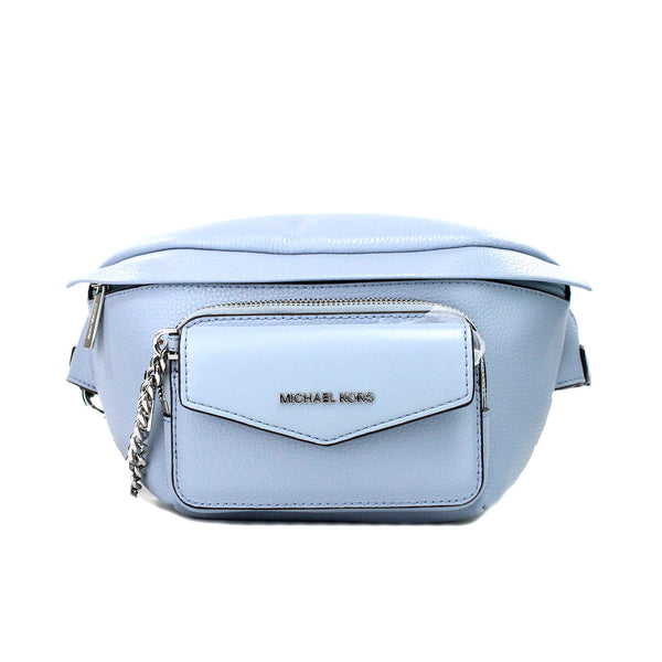 Maisie Large Pale Blue 2-n-1 Waistpack Card Case Fanny Pack Bag Michael Kors