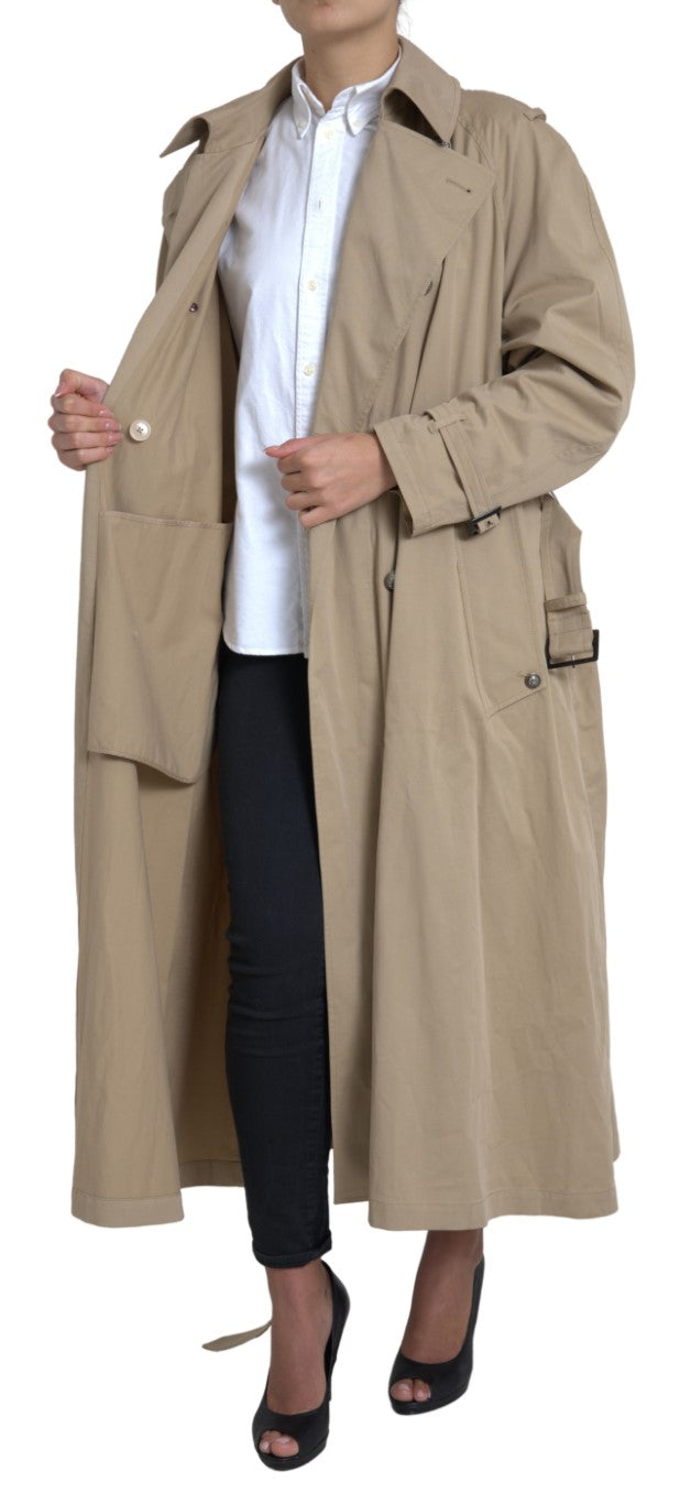 Elegant Double Breasted Trench Coat Dolce & Gabbana