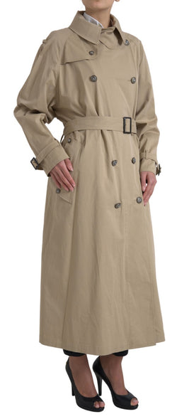 Elegant Double Breasted Trench Coat Dolce & Gabbana