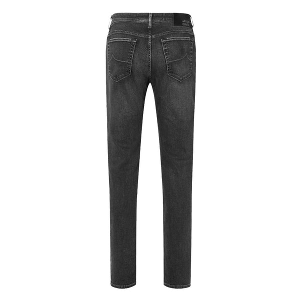 Elegant Slim Fit Black Stretch Jeans Jacob Cohen