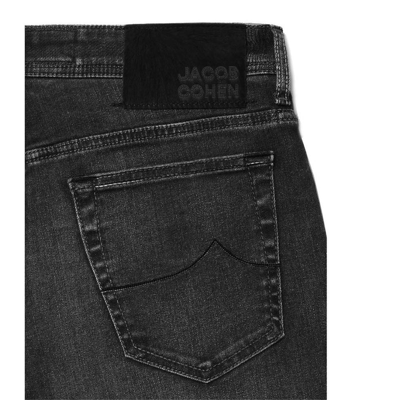 Elegant Slim Fit Black Stretch Jeans Jacob Cohen