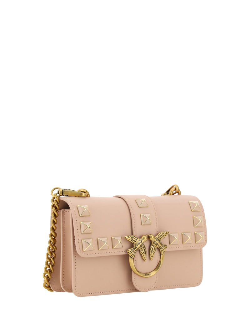 Chic Pink Cipria Mini Love Shoulder Bag PINKO