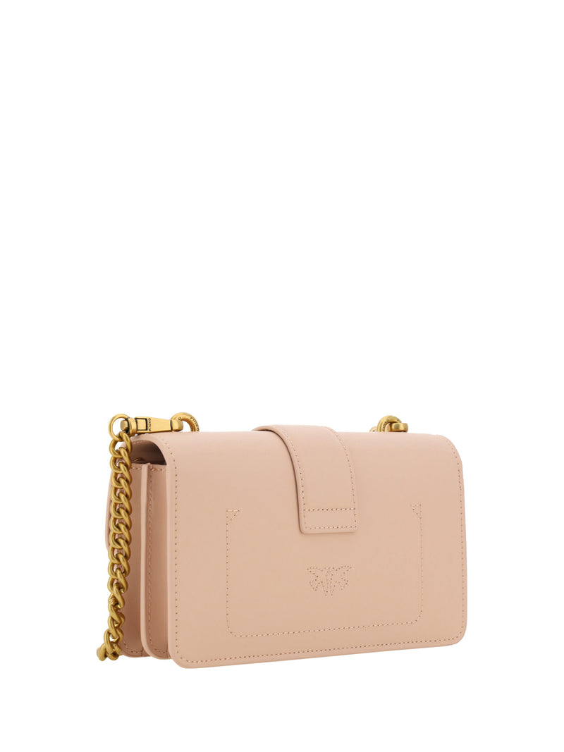 Chic Pink Cipria Mini Love Shoulder Bag PINKO