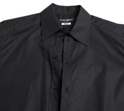 Elegant Black Gold Button Formal Shirt Dolce & Gabbana