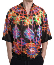 Multicolor Luminarie Print Cotton Polo Shirt Dolce & Gabbana