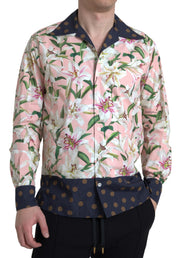 Elegant Slim Fit Pink Casual Shirt Dolce & Gabbana