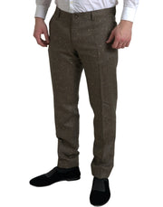 Elegant Skinny Wool Chino Pants Dolce & Gabbana