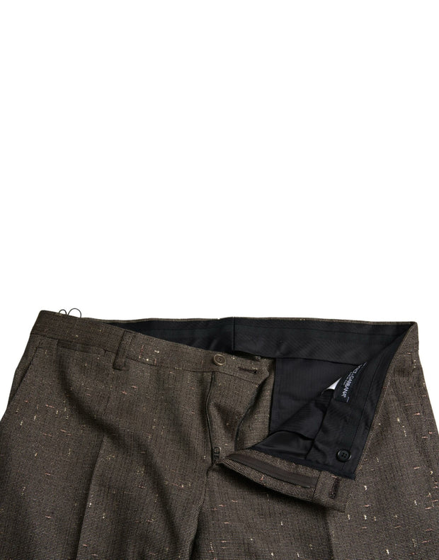 Elegant Skinny Wool Chino Pants Dolce & Gabbana