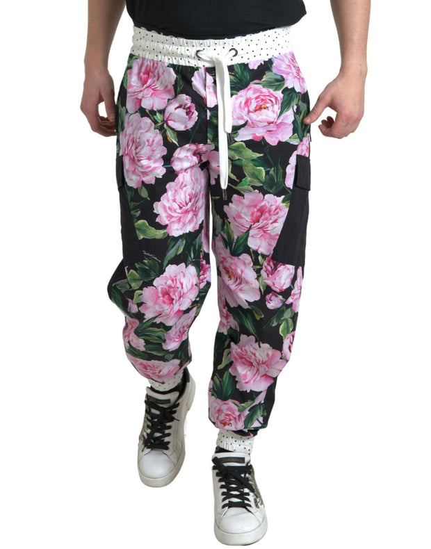 Elegant Multicolor Cotton Joggers Dolce & Gabbana