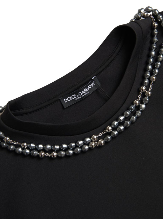 Embellished Neckline Casual T-Shirt Dolce & Gabbana