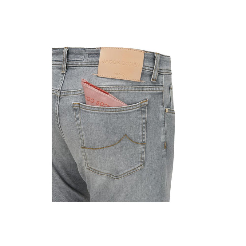 Sleek Slim Fit Grey Denim Jacob Cohen