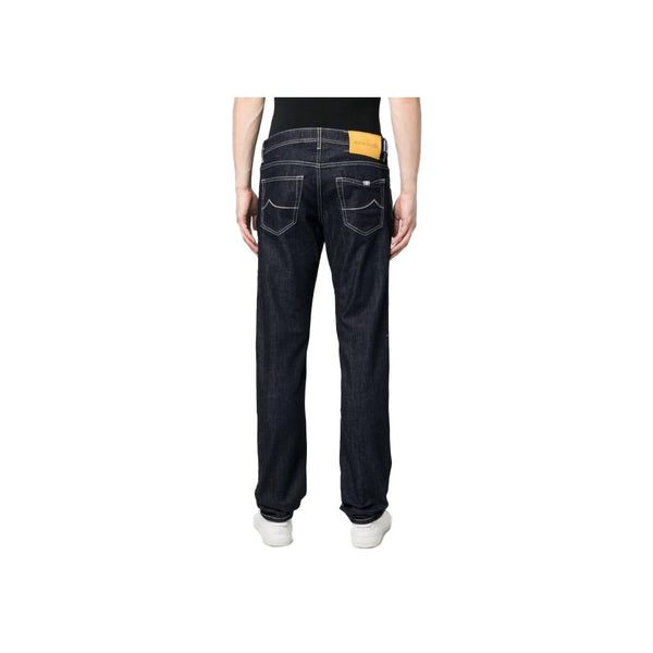 Exquisite Slim Fit Dark Blue Stretch Jeans Jacob Cohen