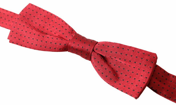 Elegant Polka Dot Silk Bow Tie Dolce & Gabbana