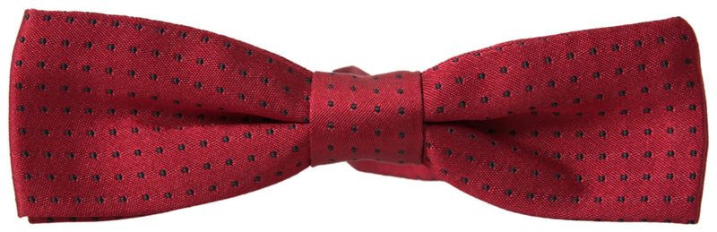 Elegant Polka Dot Silk Bow Tie Dolce & Gabbana