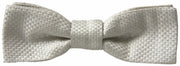 Elegant Ivory Silk Bow Tie Dolce & Gabbana