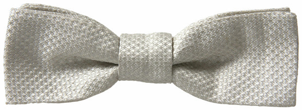 Elegant Ivory Silk Bow Tie Dolce & Gabbana