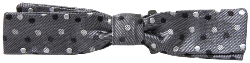 Elegant Silk Gray Bow Tie Dolce & Gabbana