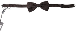 Elegant Silk Brown Bow Tie Dolce & Gabbana