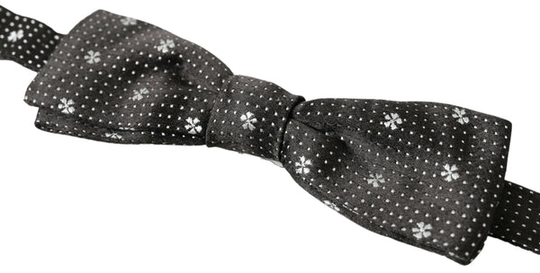 Elegant Black Silk Bow Tie Dolce & Gabbana