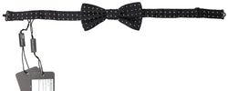 Elegant Black Silk Bow Tie Dolce & Gabbana