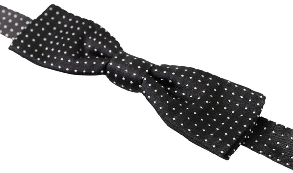 Elegant Silk Black Bow Tie Dolce & Gabbana