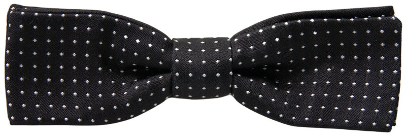 Elegant Silk Black Bow Tie Dolce & Gabbana