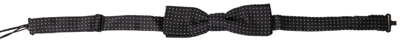 Elegant Silk Black Bow Tie Dolce & Gabbana