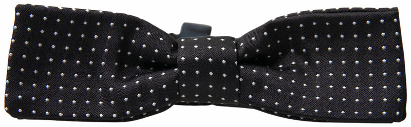 Elegant Silk Black Bow Tie Dolce & Gabbana