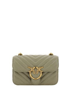 Chic Mini Love Bell Shoulder Bag in Noce Green PINKO