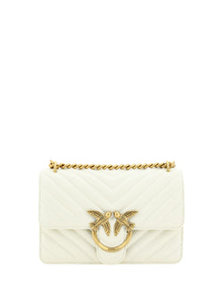 Elegant White Mini Love Shoulder Bag PINKO