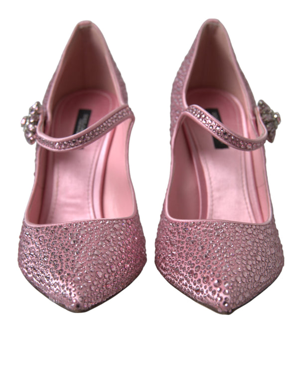 Enchanting Pink Crystal Pumps Dolce & Gabbana