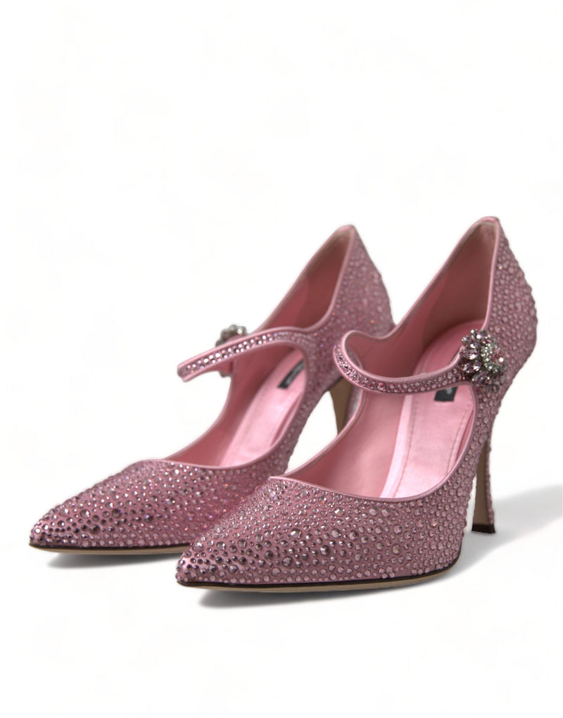 Enchanting Pink Crystal Pumps Dolce & Gabbana