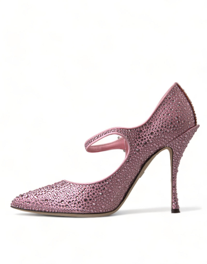 Enchanting Pink Crystal Pumps Dolce & Gabbana