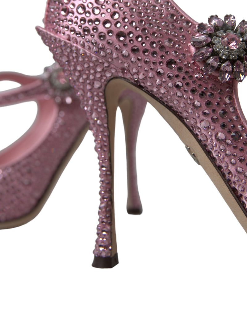 Enchanting Pink Crystal Pumps Dolce & Gabbana