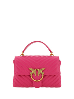 Chic Pink Quilted Leather Mini Handbag PINKO