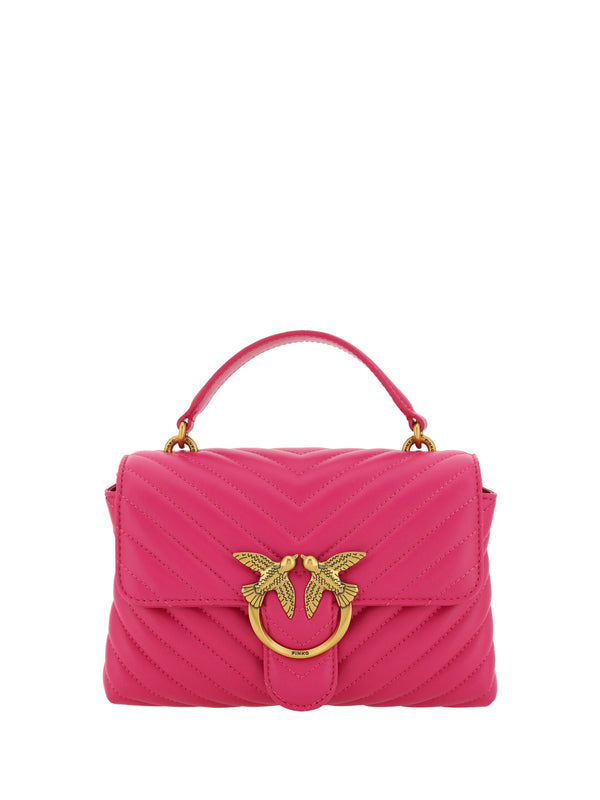 Chic Pink Quilted Leather Mini Handbag PINKO